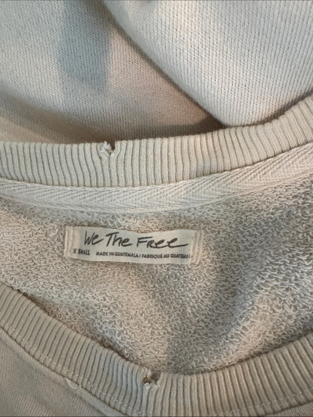 Free People We the Free Graphic Camden oversized relaxed fit Sweatshirt Size XS - Picture 2 of 9
